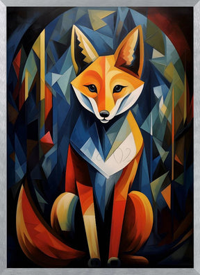 The Cubistic Fox Poster