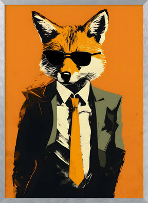 Fox In a Suit Poster