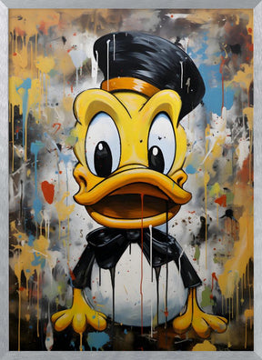 Street Art Duck Poster