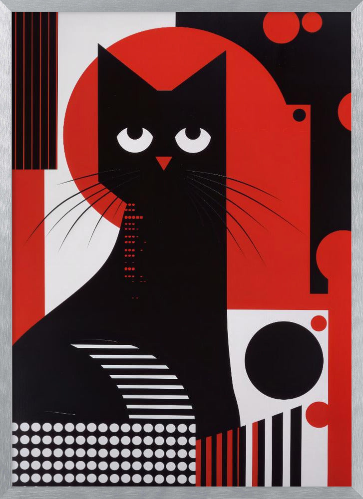 The Abstract Cat Poster