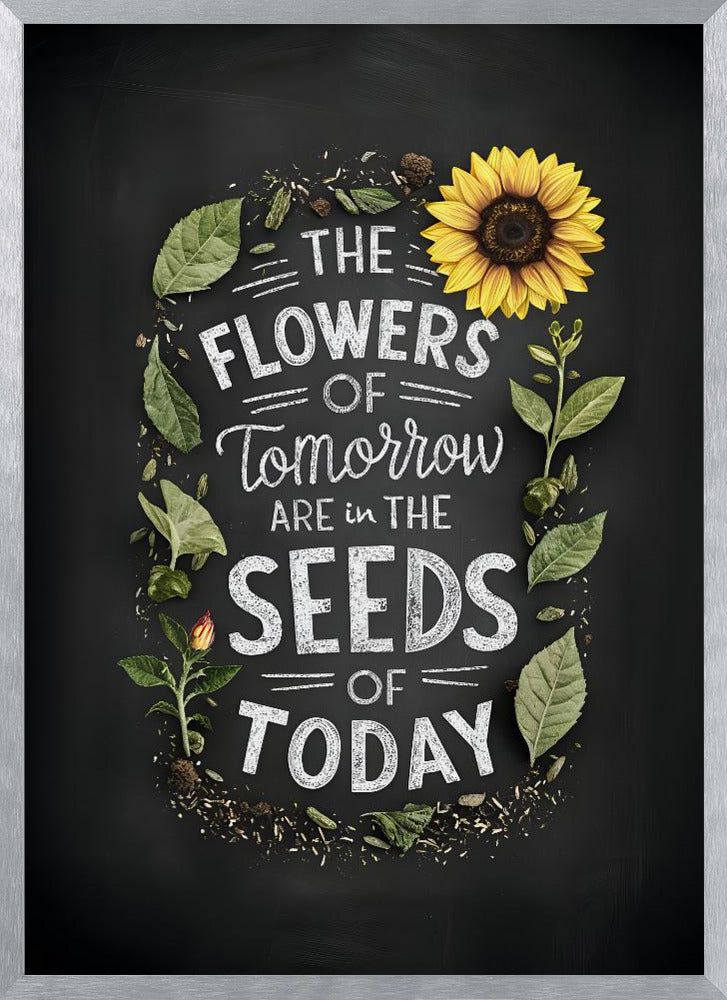 The Flowers Of Tomorrow Are In The Seeds Of Today Poster