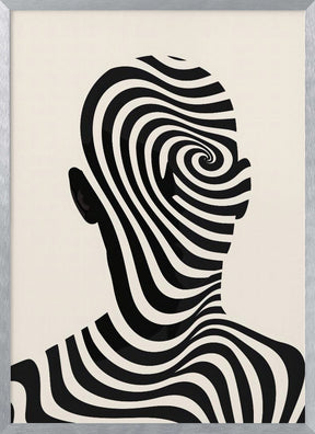 Striped Man Poster