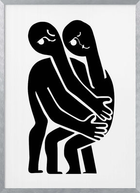 Abstract Hug No 1 Poster