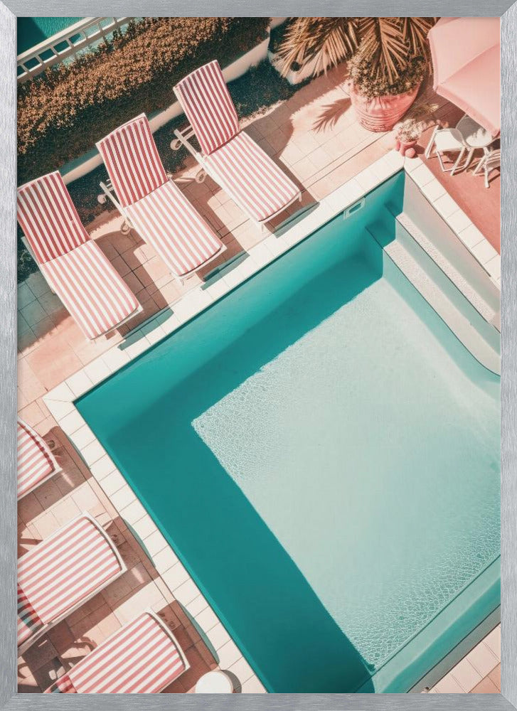 Redwhitestripedpool Ratio2x3 Poster