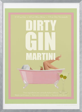 Jlr Cocktails- Dirty Gin Martini Poster