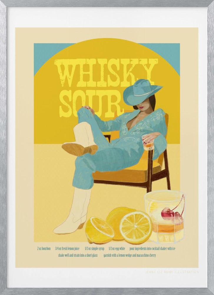 Jlr Cocktails Whiskysour Poster