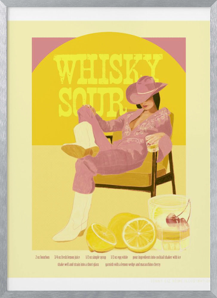 Jlr Whiskysour Pink Copy Poster