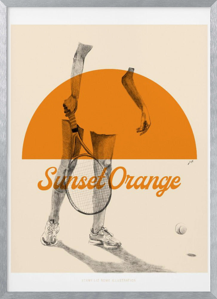 Sunset Orange Poster