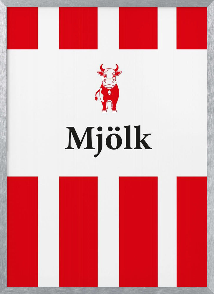 Mjölk Röd Poster