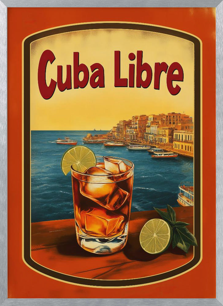 Cuba Libre Vintage Commercial Poster