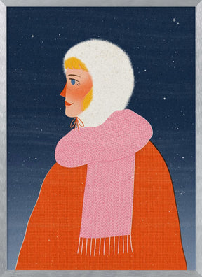 Winter Walk Portrait Poster