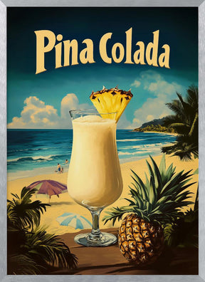 Pina Colada Vintage Poster