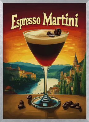 Espresso Martini Vintage Poster