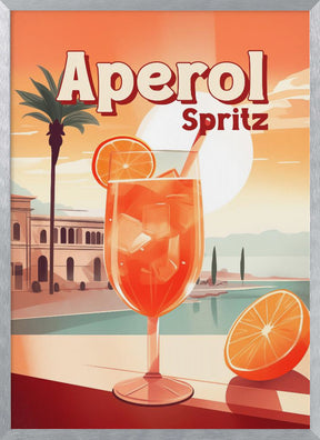 Aperol Spritz Tropical Poster