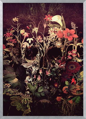 Bloom Skull Poster