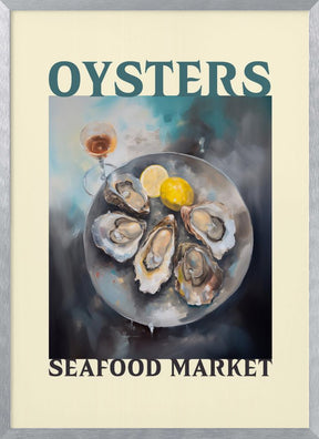 Oysters Seafood Market Poster