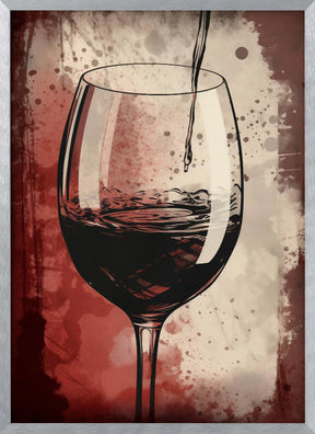 Red Red Wine No 5 Poster