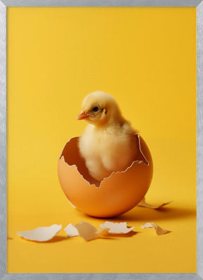 Hatched chicken Poster