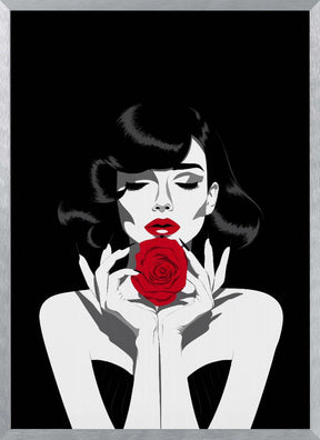 The Red Rose Poster