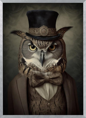 Owl Portrait Poster