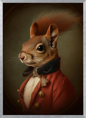 Squirrel Portrait Poster