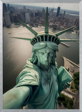 The Statue of Liberty Selfie Poster