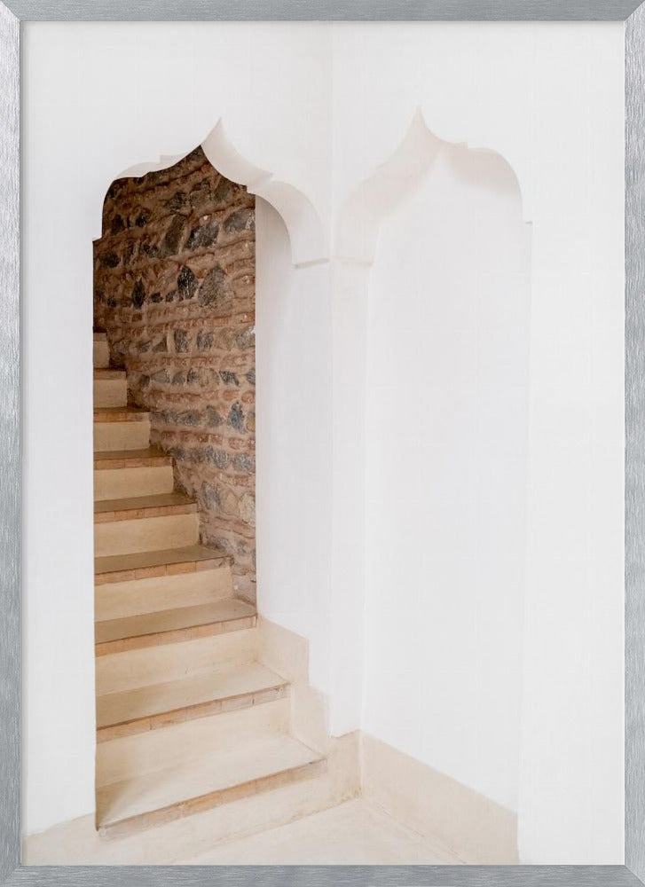 Arch Stairway In Riad In Marrakech   Ibiza Boho Travel Photography 1 Poster