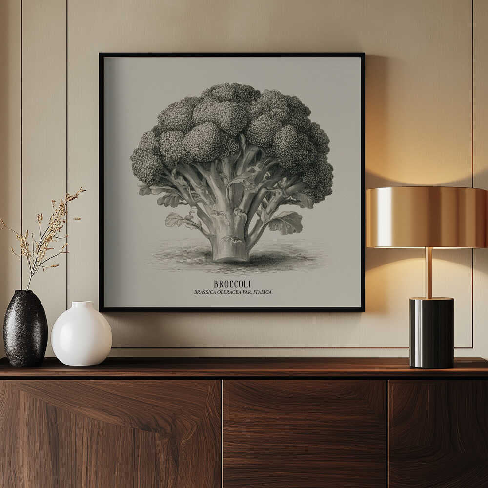 Vintage Vegetables - Broccoli Poster