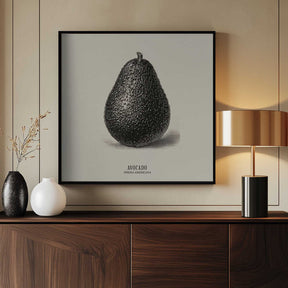 Vintage Vegetables - Avocado Poster