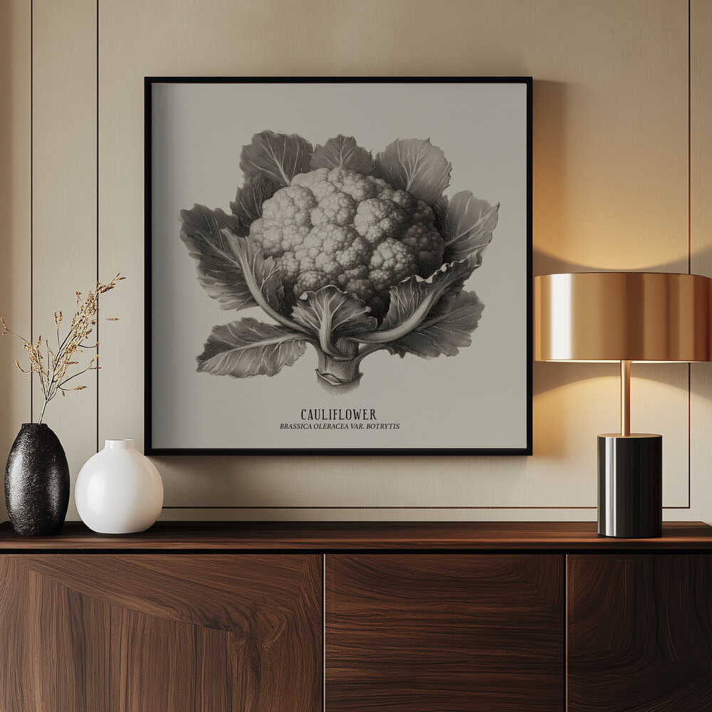 Vintage Vegetables - Cauliflower Poster