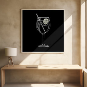 A Glass of Gin and Tonic Poster