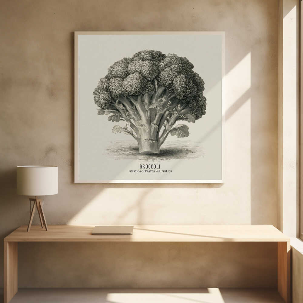Vintage Vegetables - Broccoli Poster