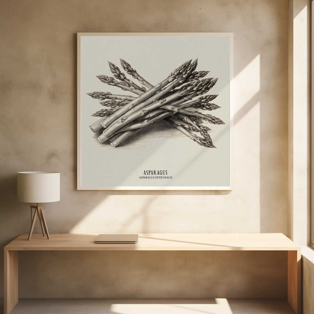 Vintage Vegetables - Asparagus Poster