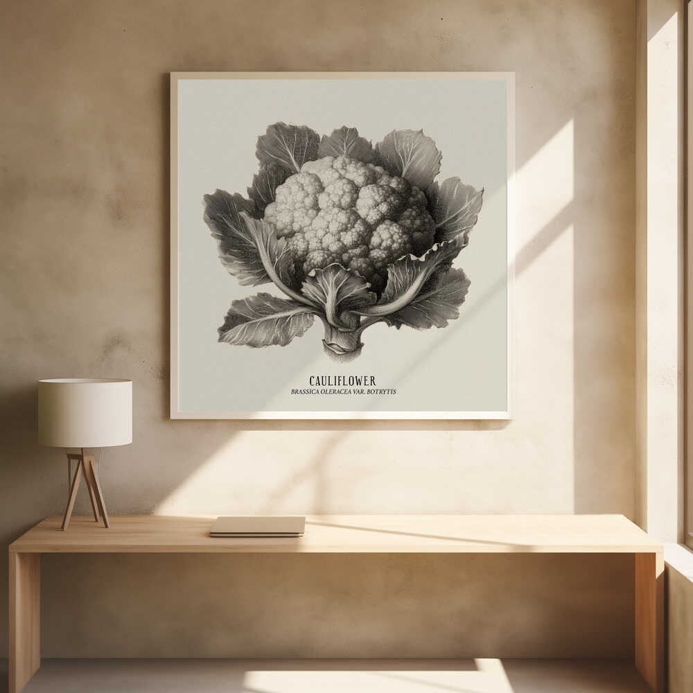 Vintage Vegetables - Cauliflower Poster