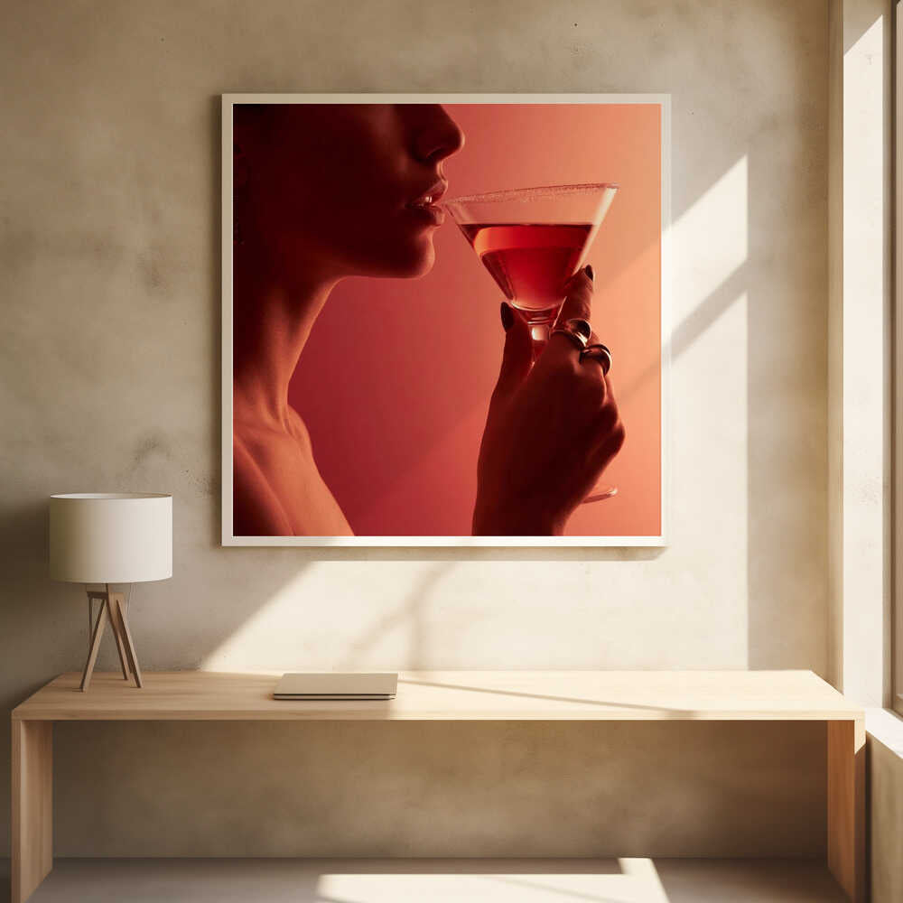 Sipping a Cocktail Poster