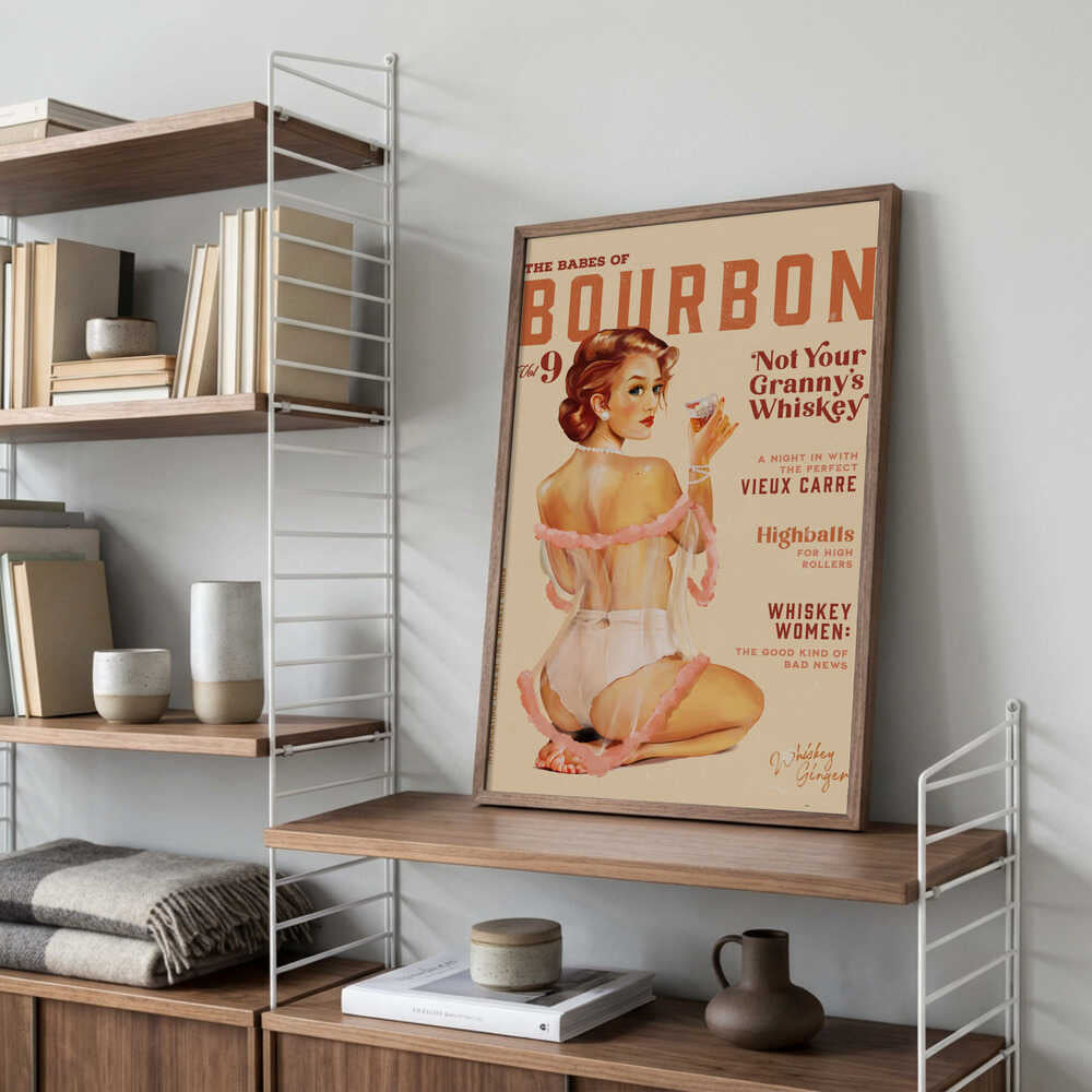 Babes of Bourbon Vol 9 Vintage Whiskey Pinup Poster