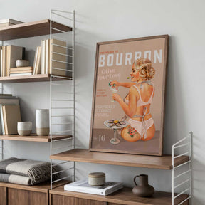 Bourbon Babe Vol 16 Vintage Vodka Martini Pin Up Girl Poster