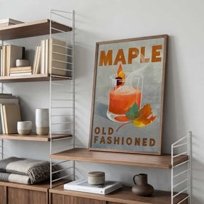 Maple Old Fashioned Cocktail Poster