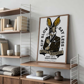 Mister Bourbon Jackalope In Smoking Jacket Poster