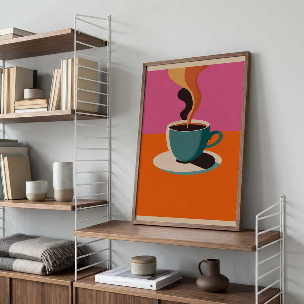 Coffee Steam Poster