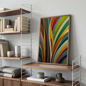 Dancing Stripes In Color Poster
