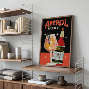 A4 Aperol Spritz 2 Black 01.png Poster