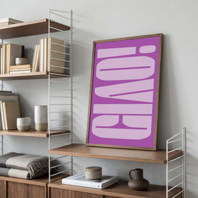 Bold Purple Typework Poster