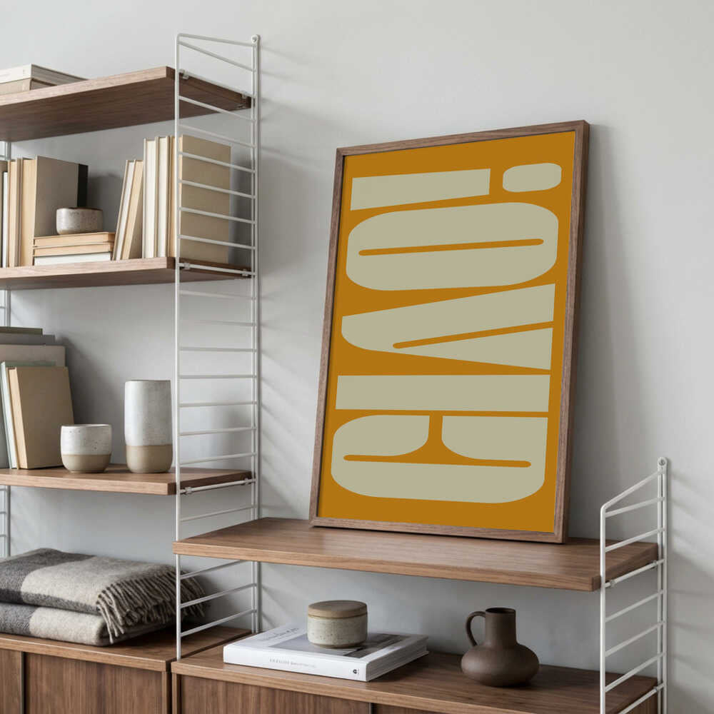 Retro Groove Forms Poster