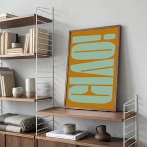 Mint Orange Harmony Poster