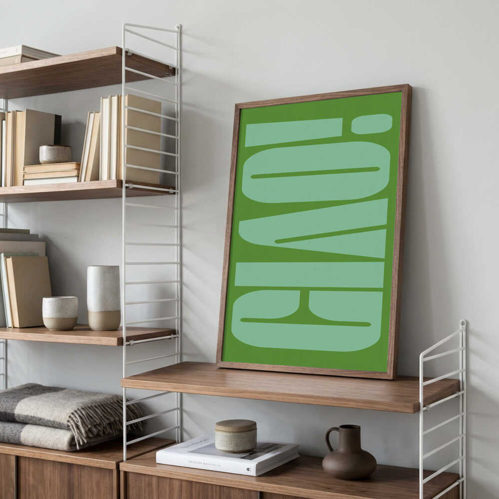 Green Tone Illusion Poster