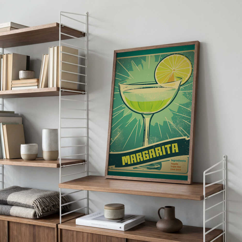 Retro Margarita Delight Poster