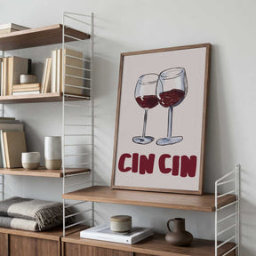 Wine Glass Cheers Poster