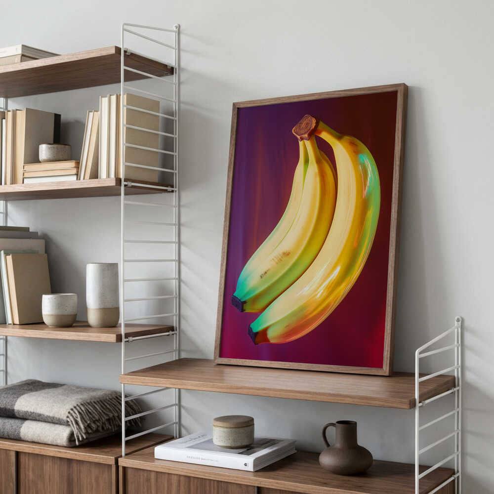 Neon Banana Fusion Poster