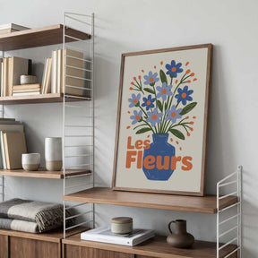 Charming Blue Blooms Poster